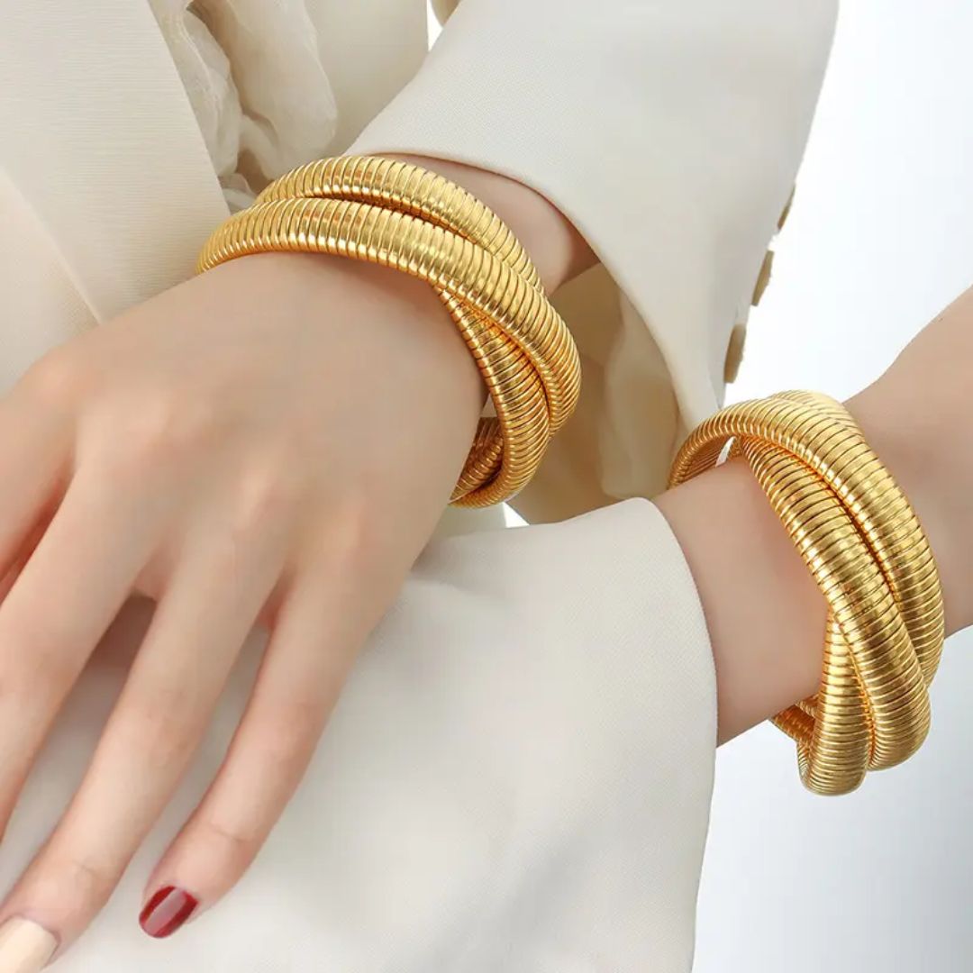 Golden Coil Bracelet