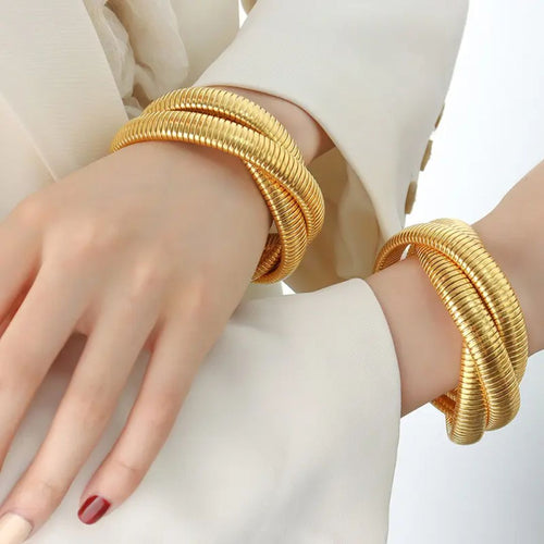 Golden Coil Bracelet