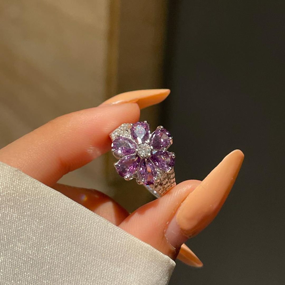 Lavender Bloom Ring
