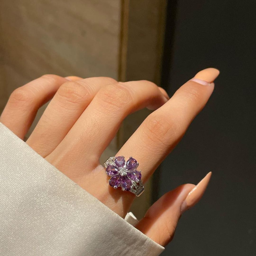Lavender Bloom Ring