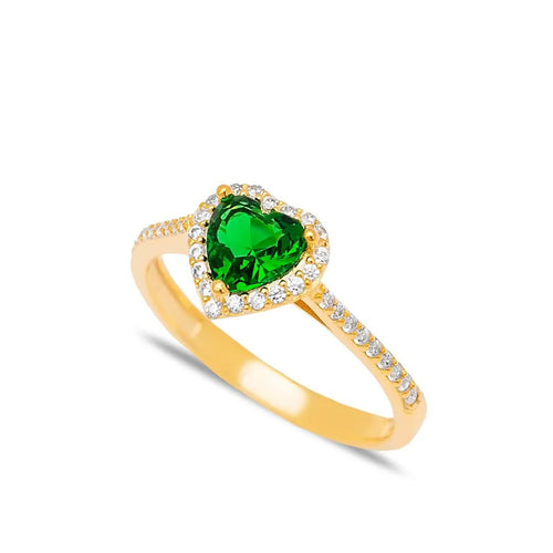 Emerald Heart Ring