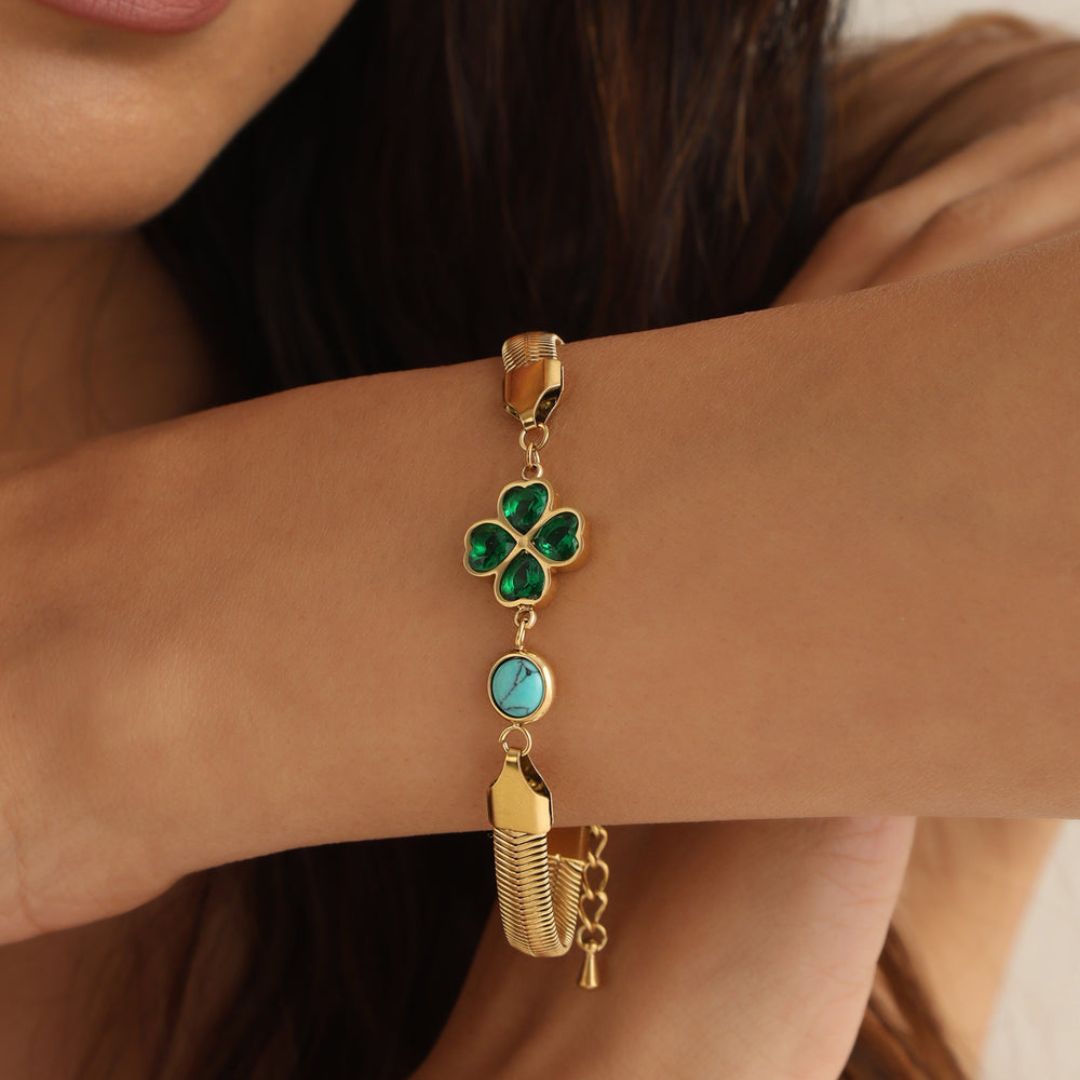 Lucky Clover Chain Bracelet