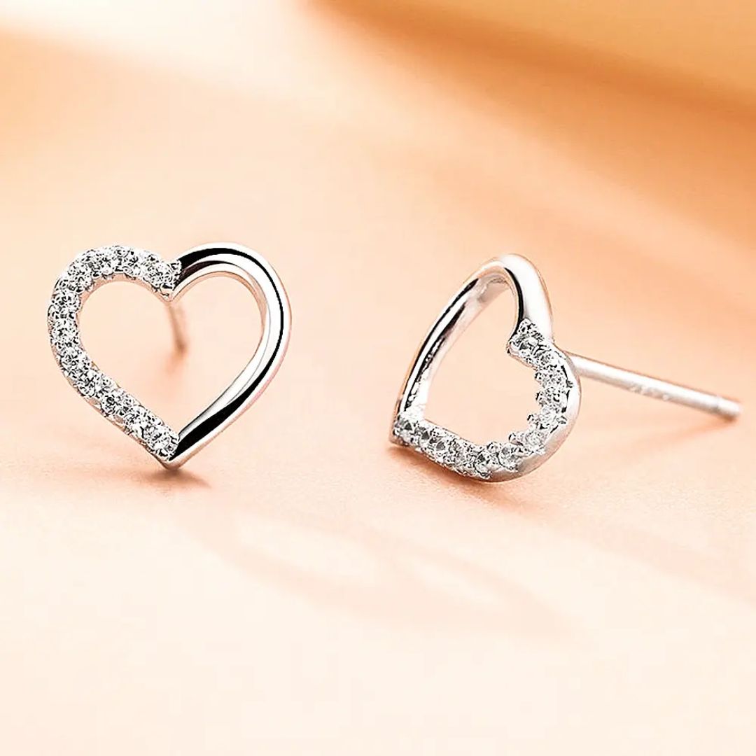 Heart Stud Earrings