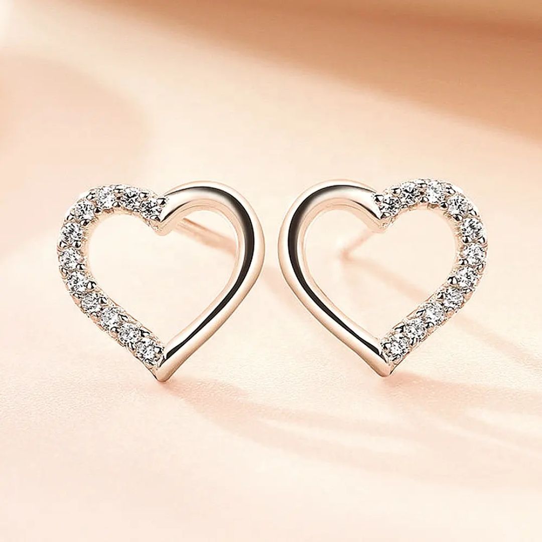 Heart Stud Earrings