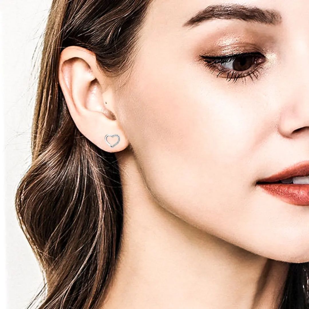 Heart Stud Earrings