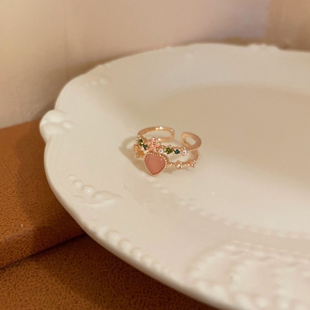 Heart Blossom Ring