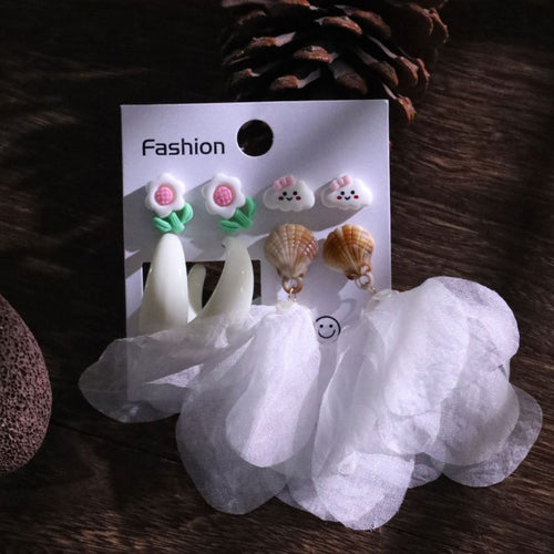 Bloom & Shell Earrings: