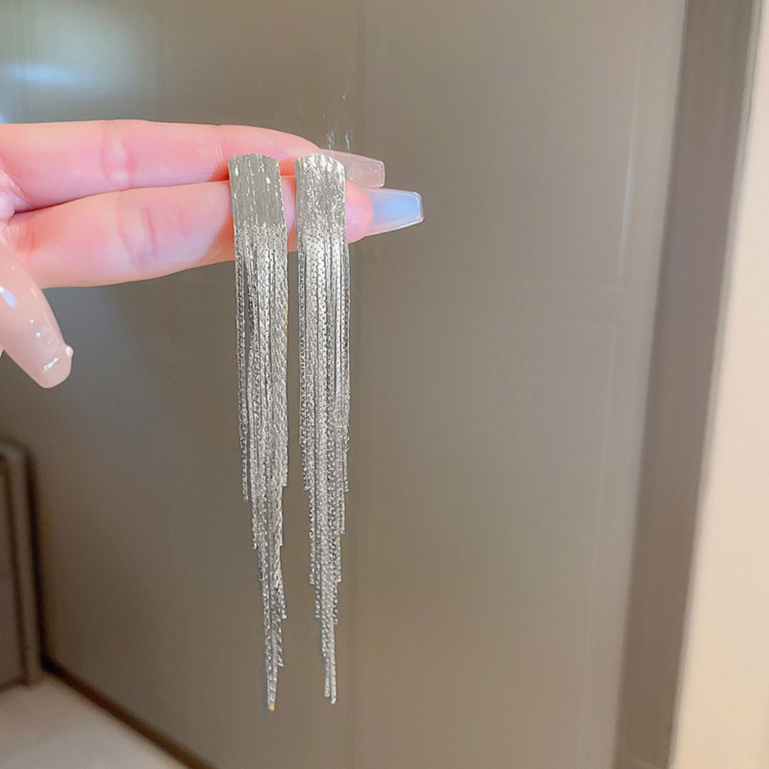 Shimmering Chain Earrings