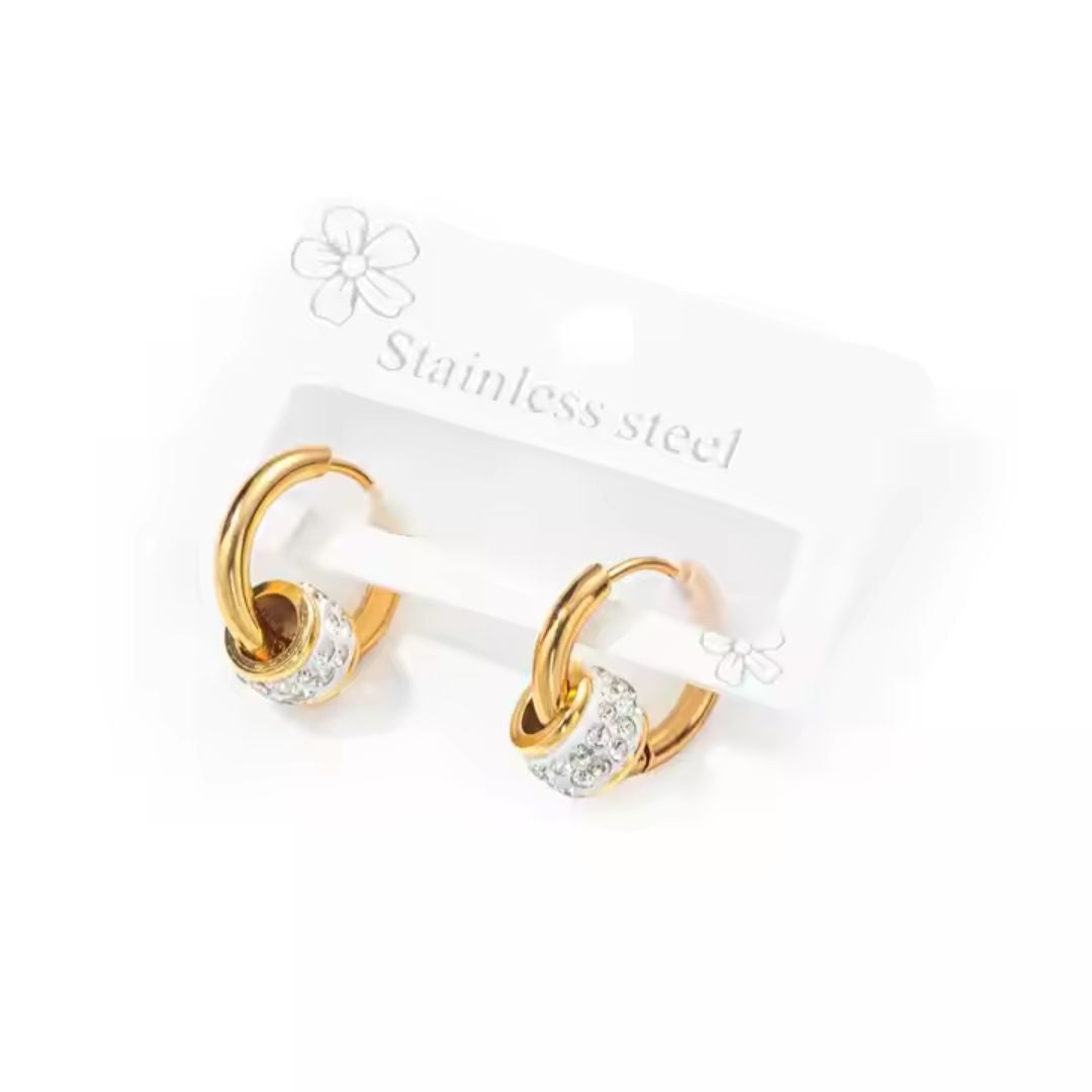 Classic Pave Huggies Earring