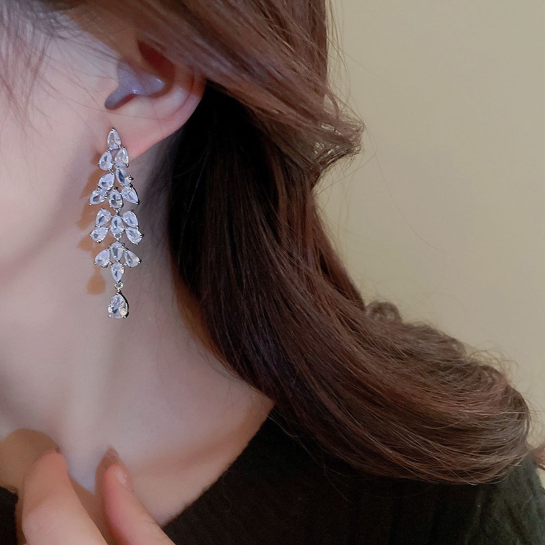 Crystal Cascade Earrings