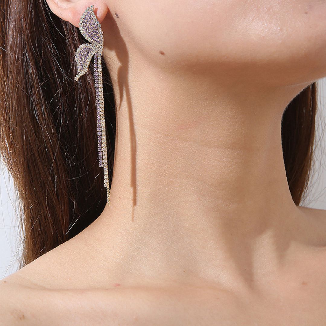 Butterfly Tassel Earrings