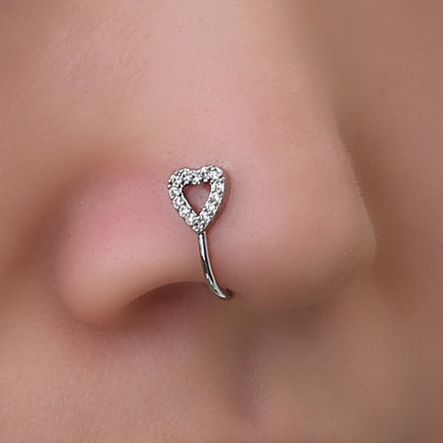 Heart Nose Pin