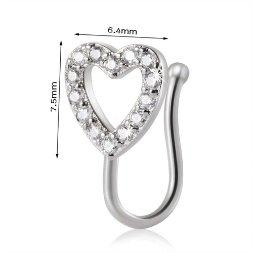 Heart Nose Pin