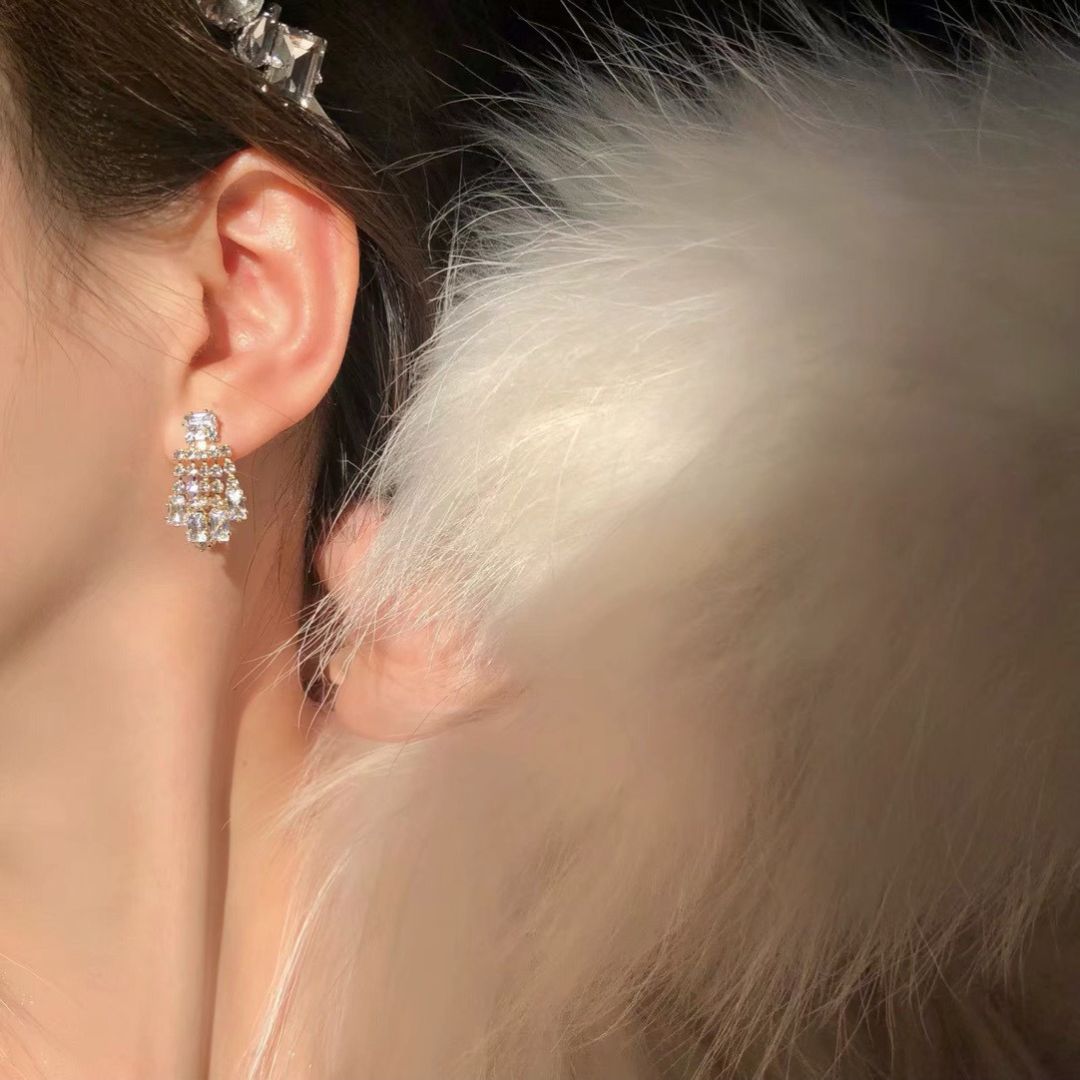 Crystal Cascade Earrings