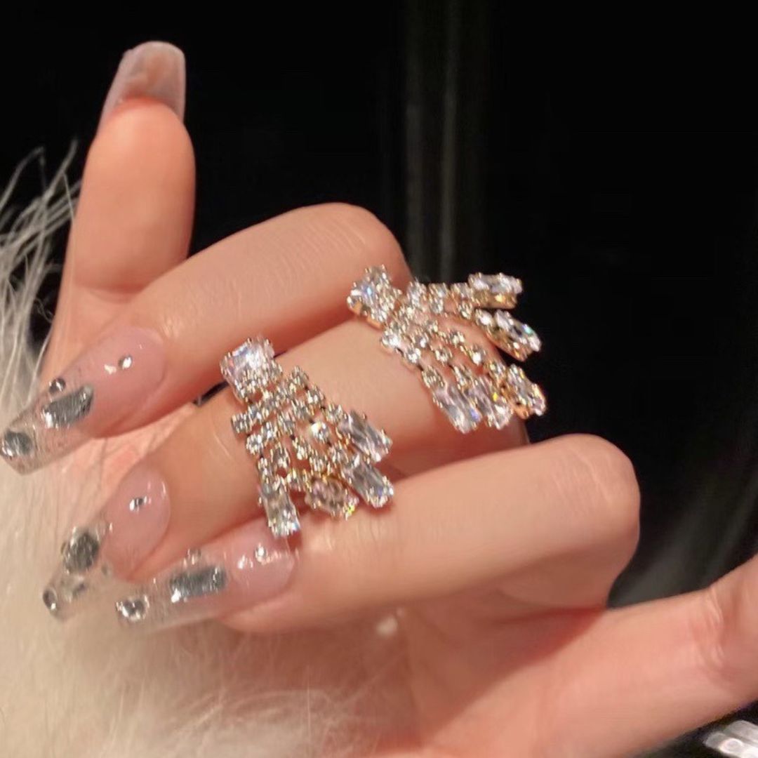 Crystal Cascade Earrings
