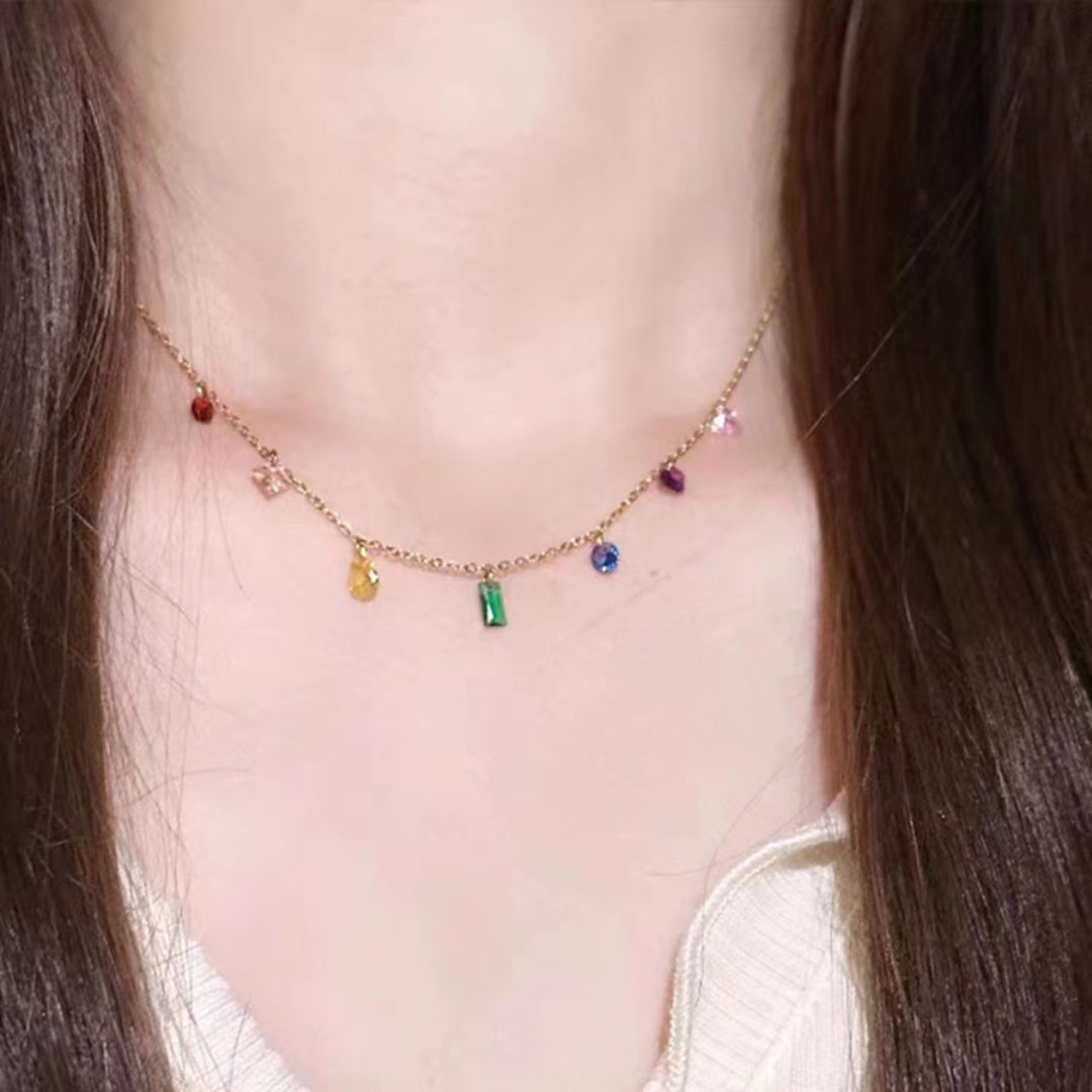 Rainbow Charm Necklace