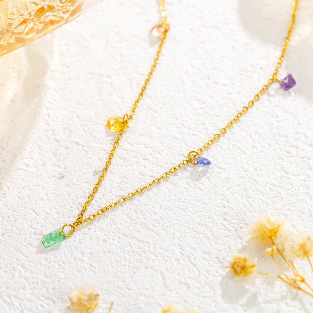 Rainbow Charm Necklace