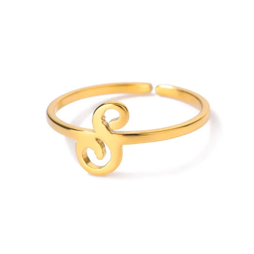 S Letter Ring