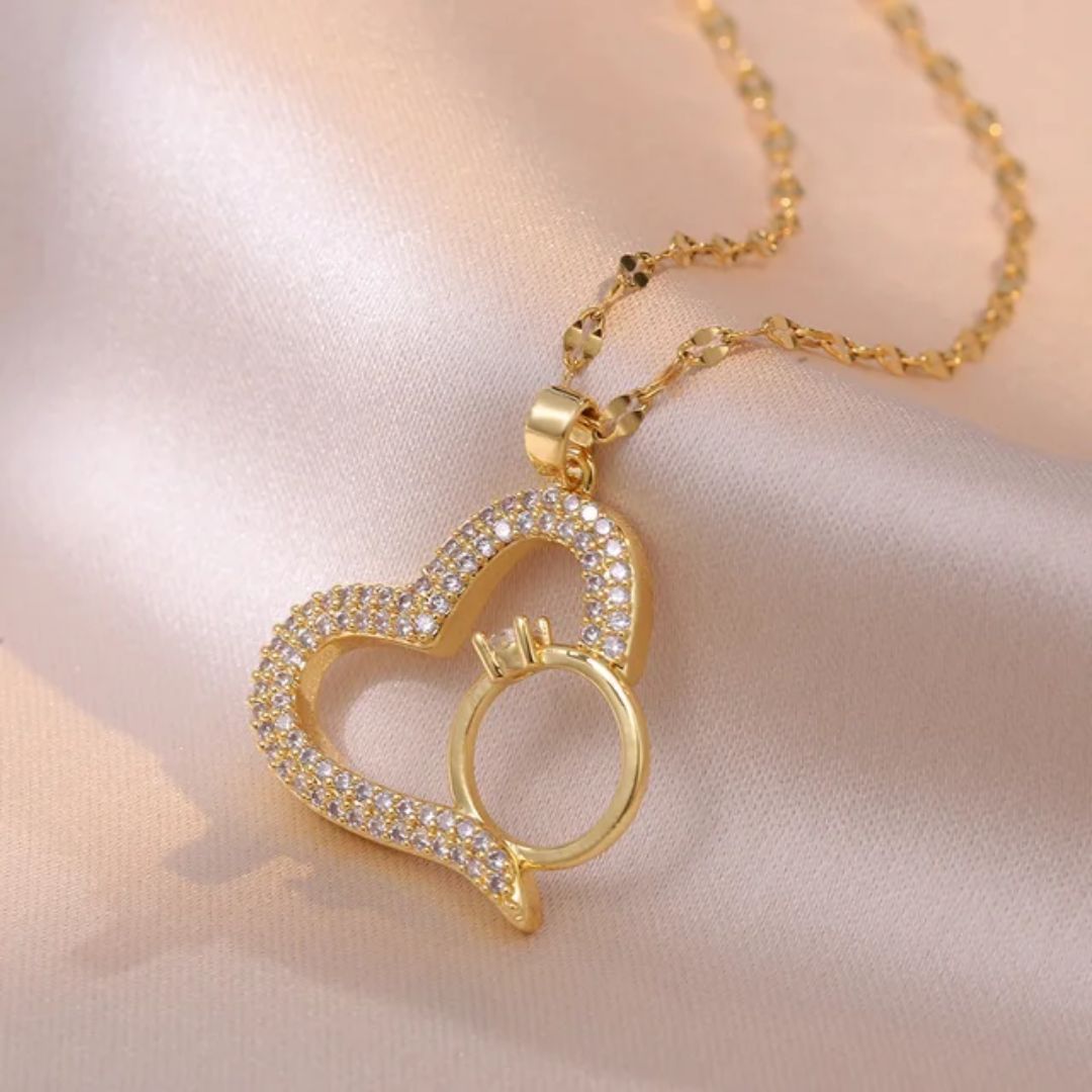 Heart Infintity Promise Necklace