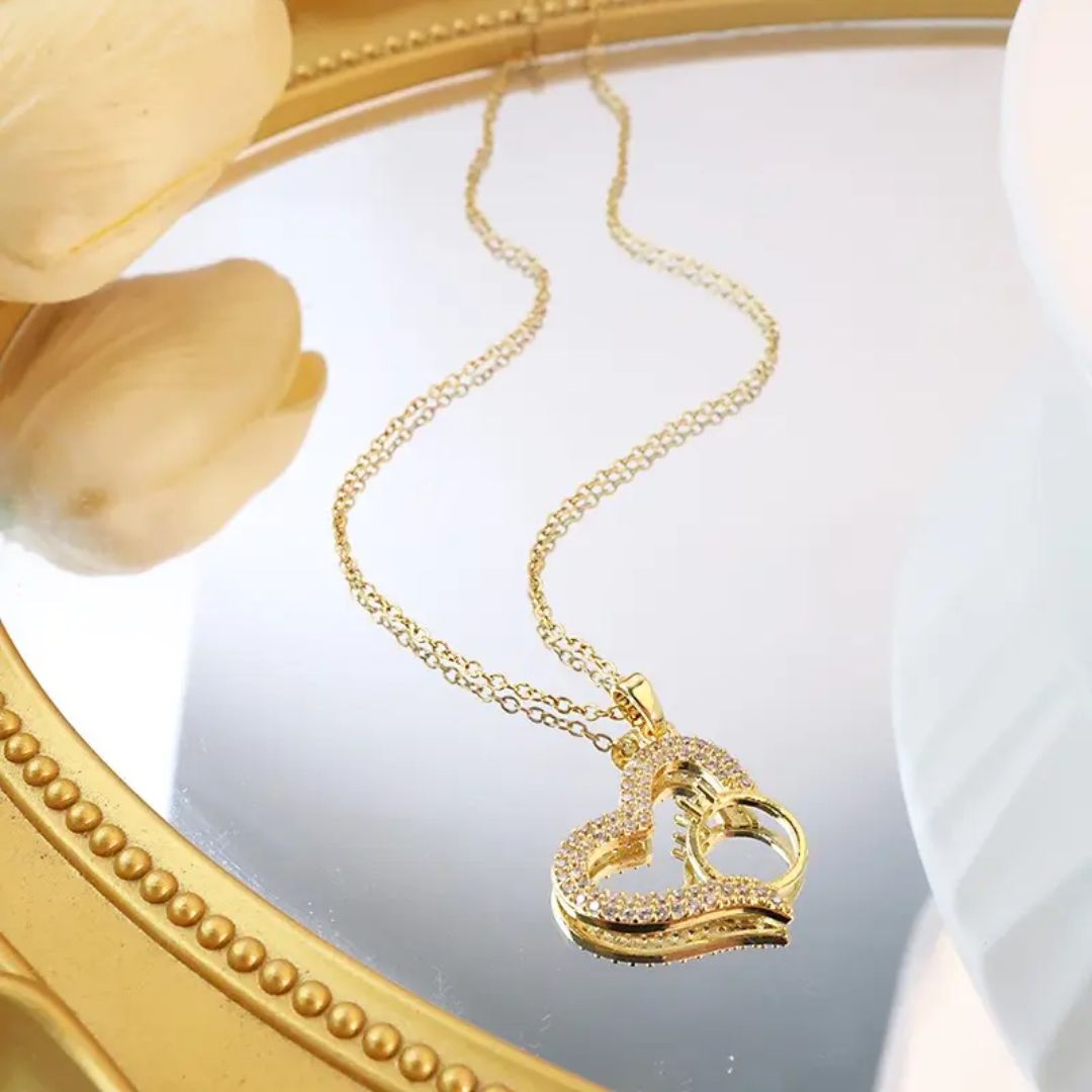 Heart Infintity Promise Necklace