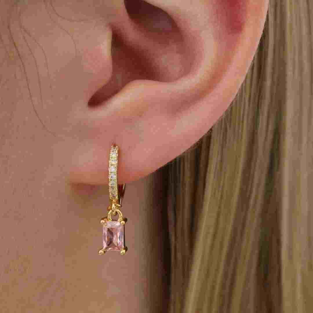 Dazzle  Huggies Hoops Earring