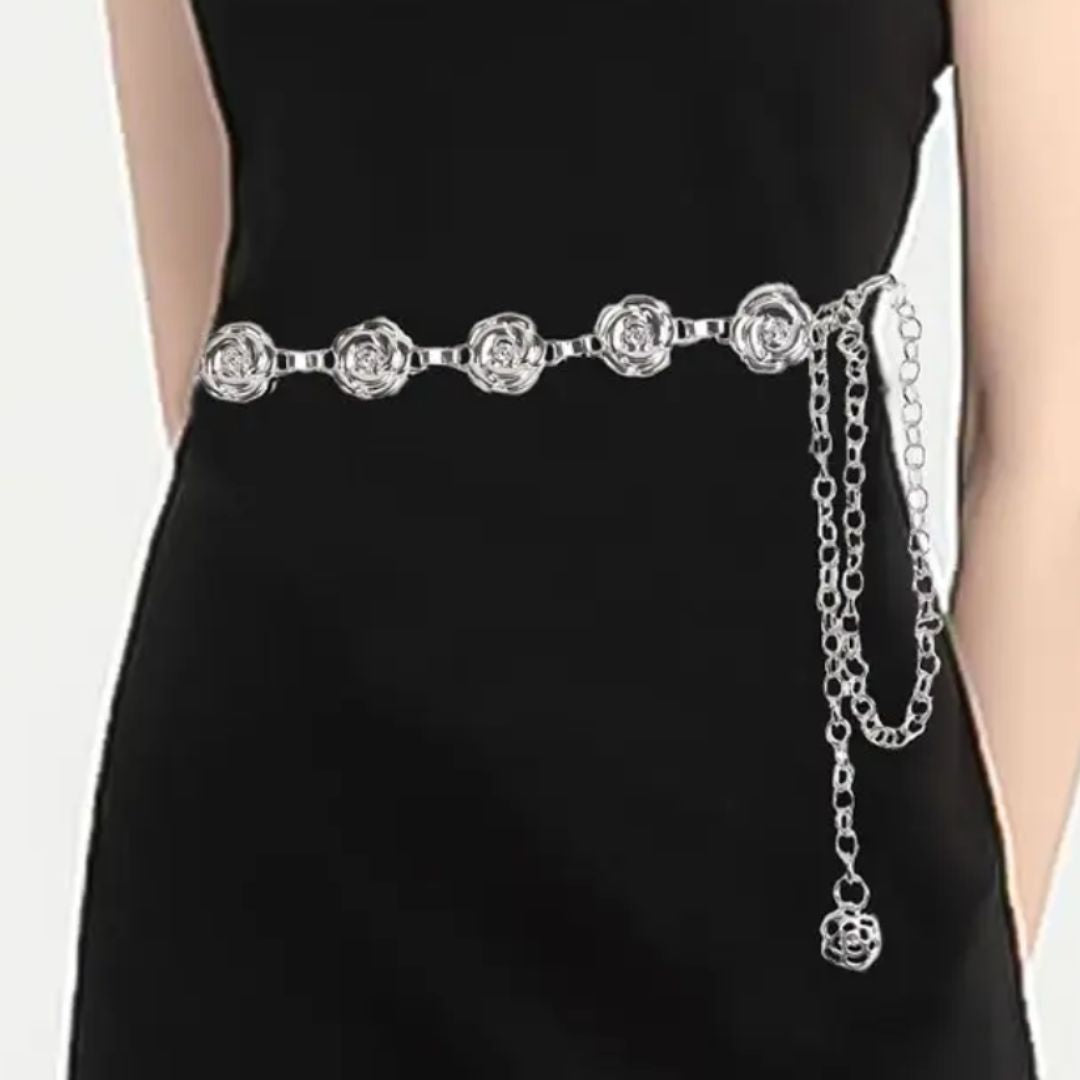 Rose Chain Waist Belt