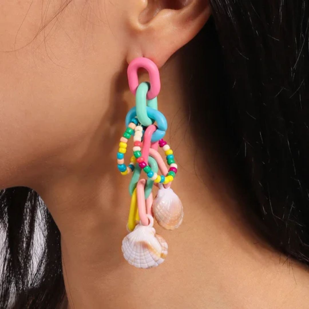 Seashell Symphony Drops Earring