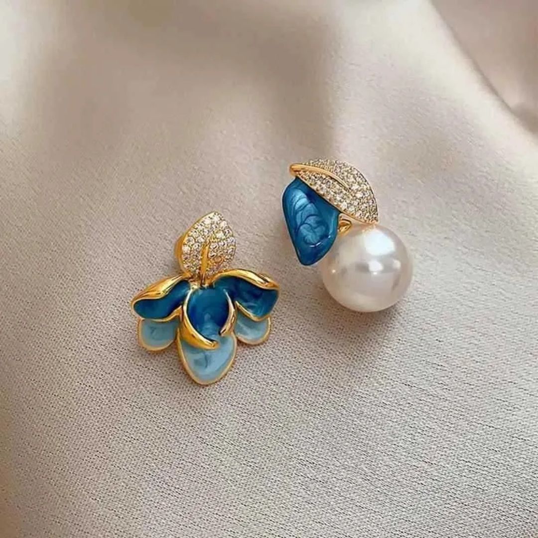 Royal Azure Bloom Earrings