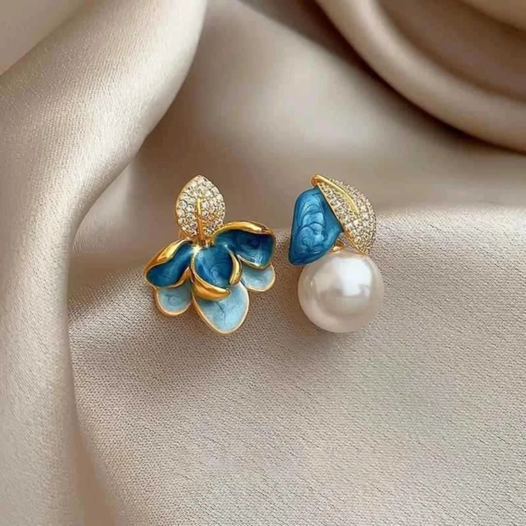 Royal Azure Bloom Earrings