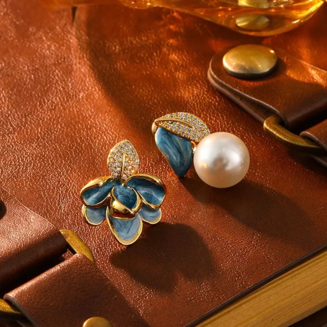 Royal Azure Bloom Earrings