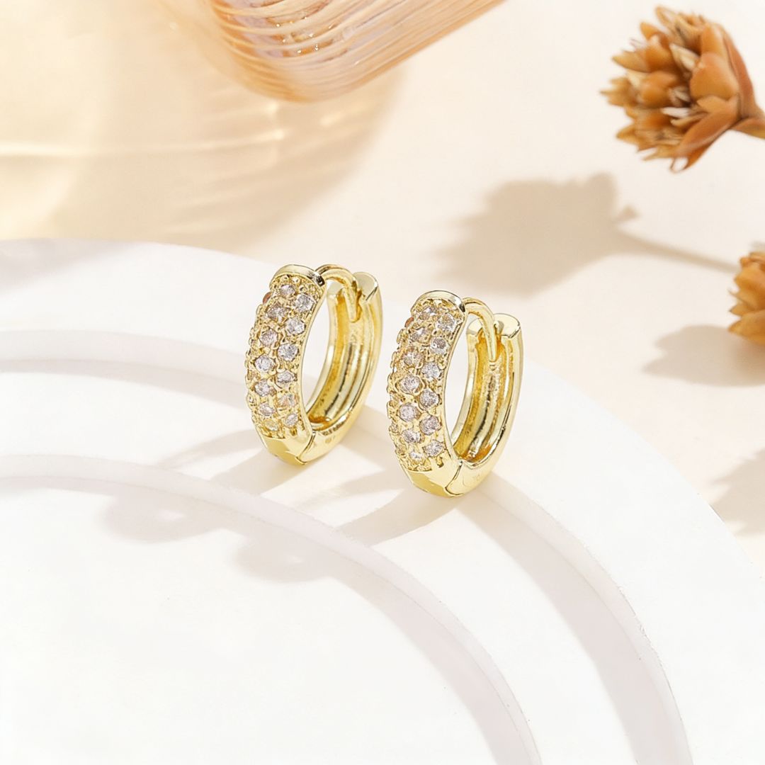 Stellar Shine Hoops Earring