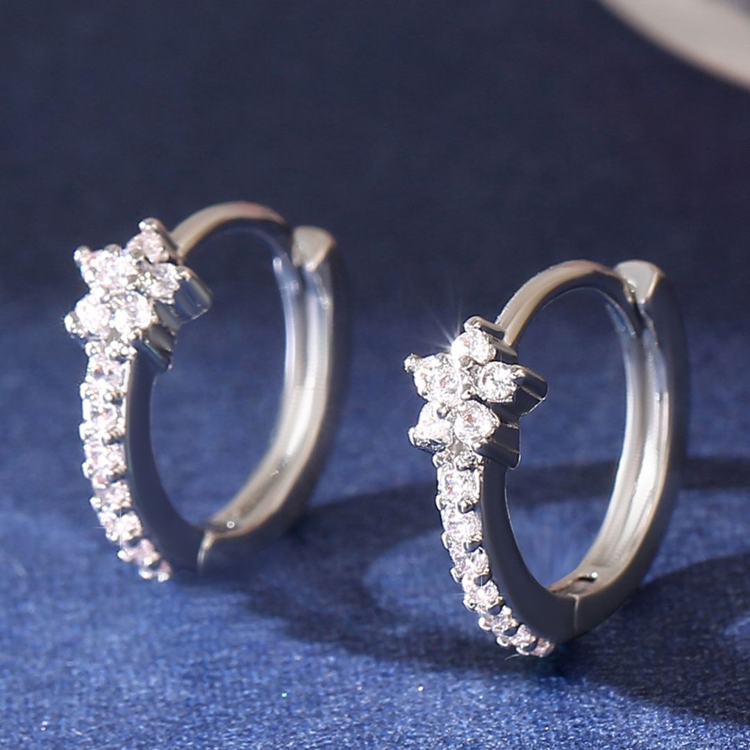 Infinity Star Glow Hoops Earring