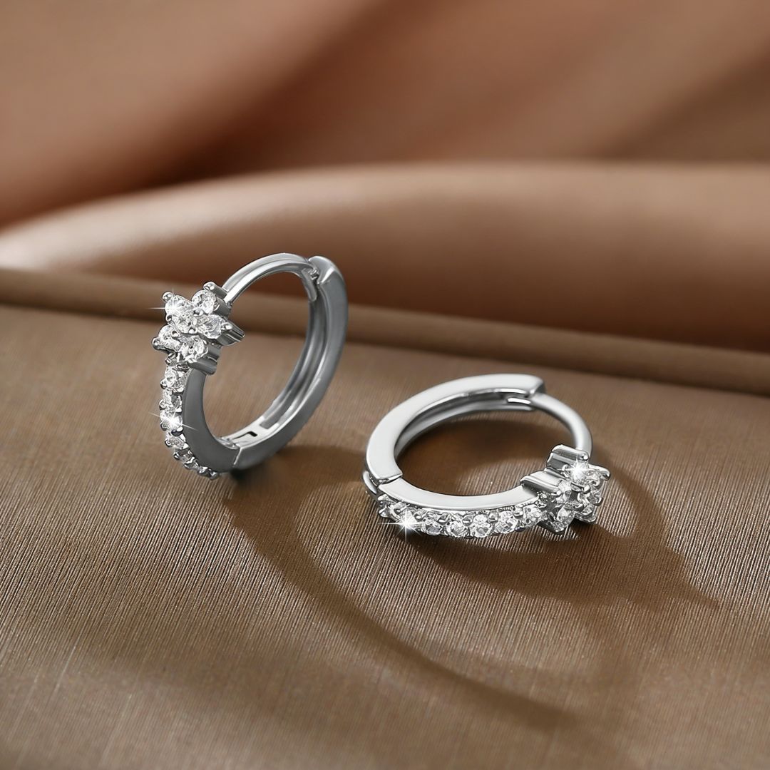 Infinity Star Glow Hoops Earring