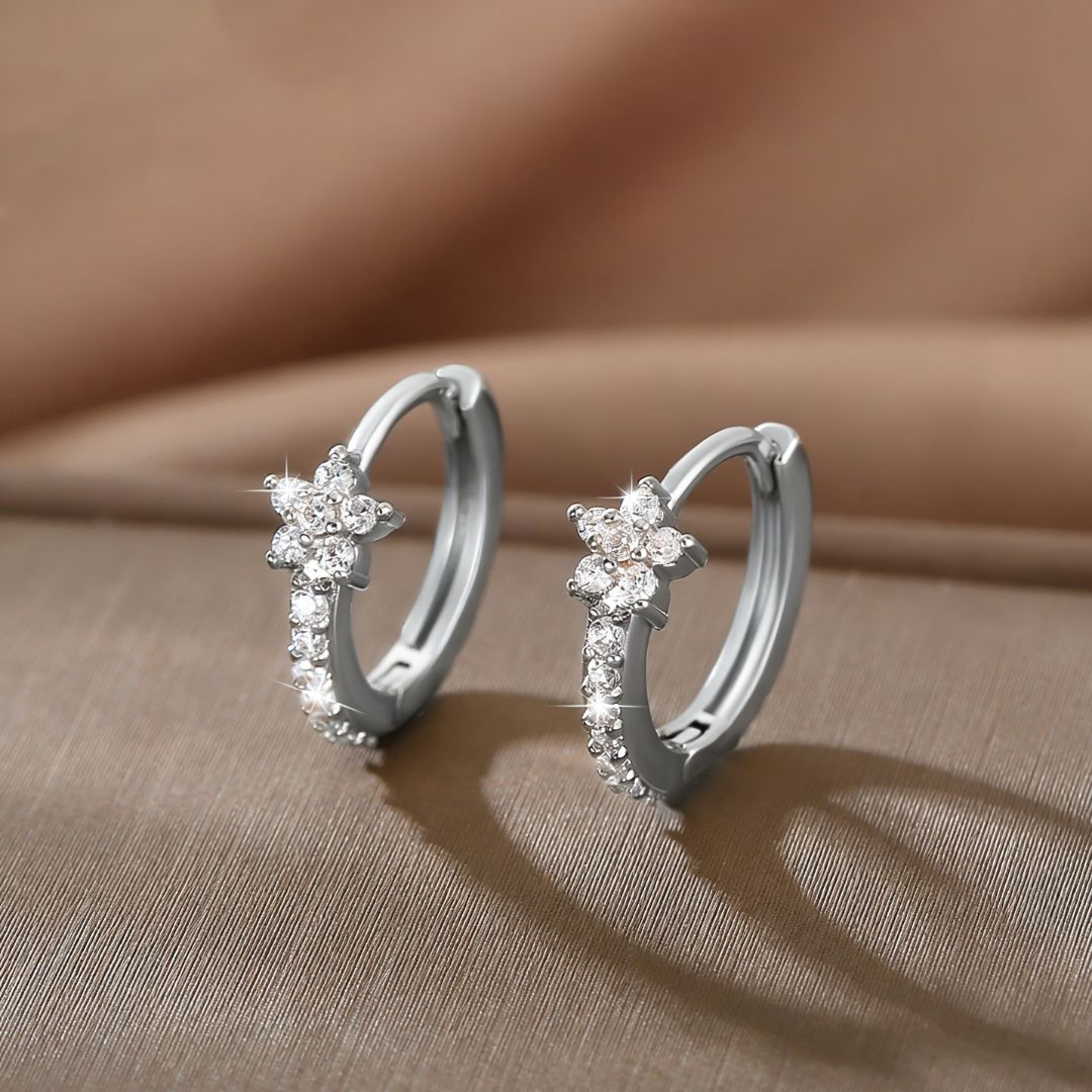 Infinity Star Glow Hoops Earring