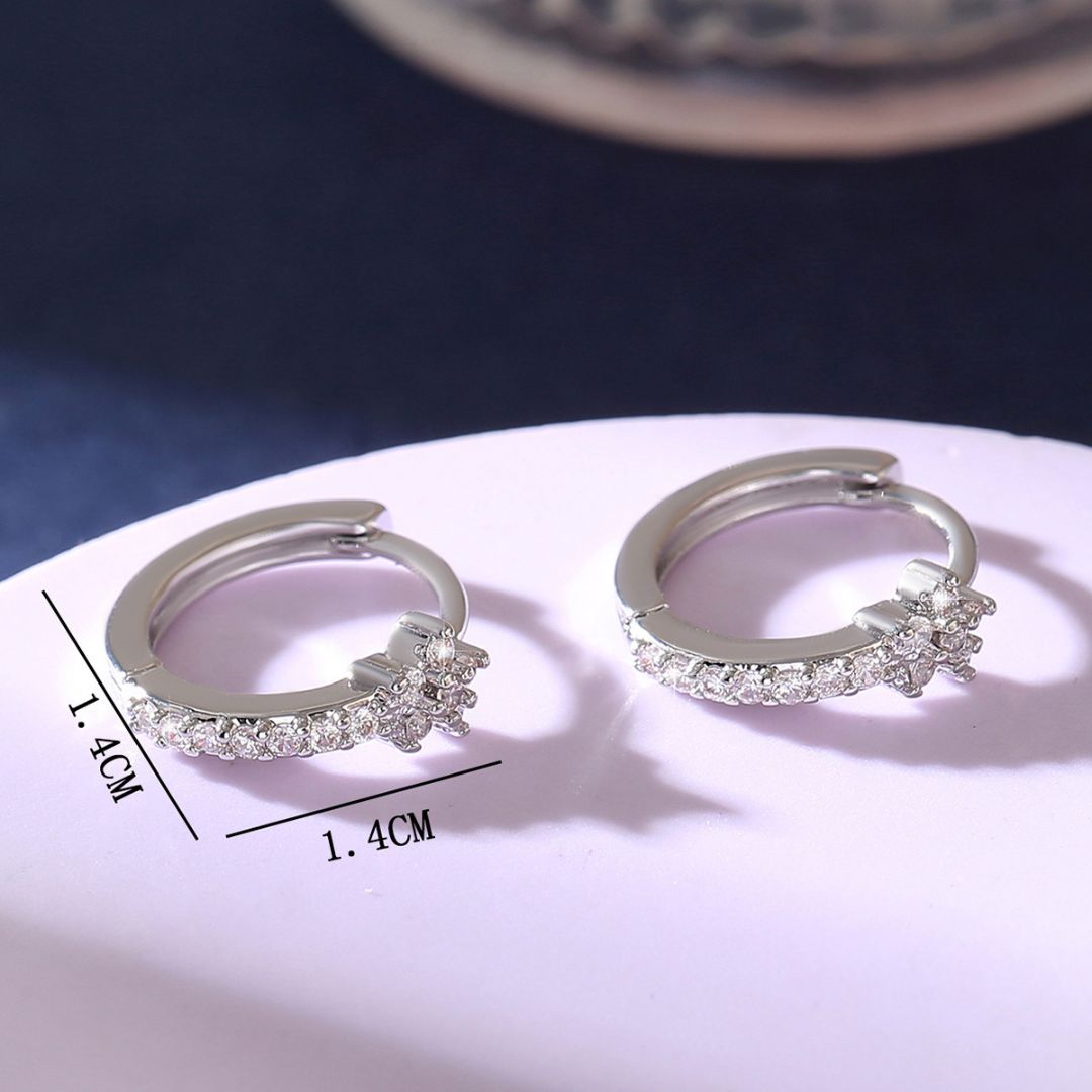 Infinity Star Glow Hoops Earring