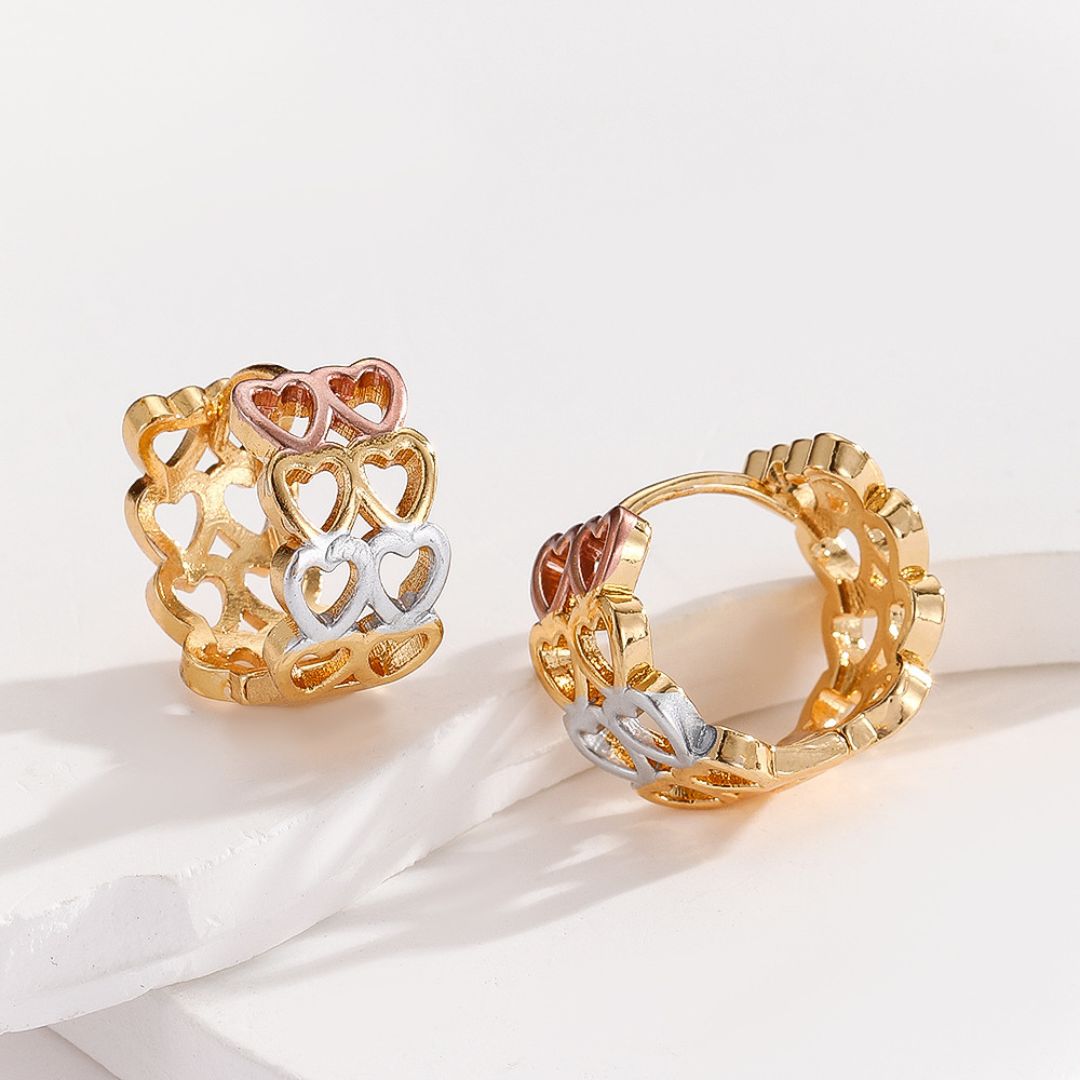 Eternity Heartlets Hoops Earring