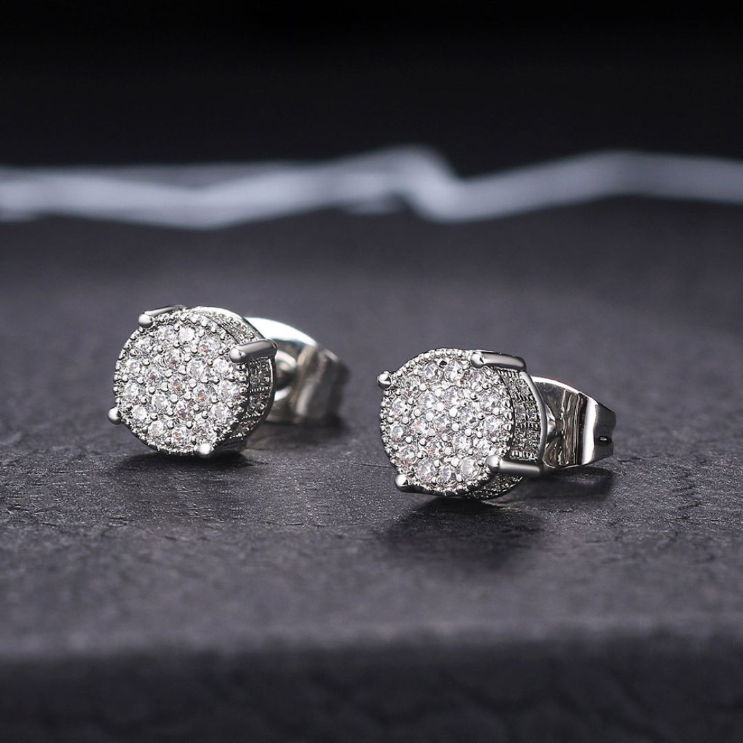 Royal Halo Spark Studs Earring