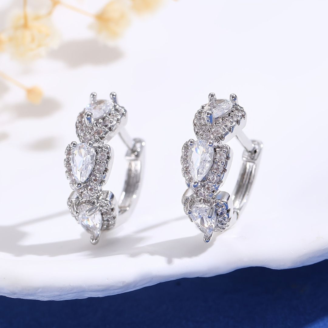 Starlight Cascade Hoops Earrings