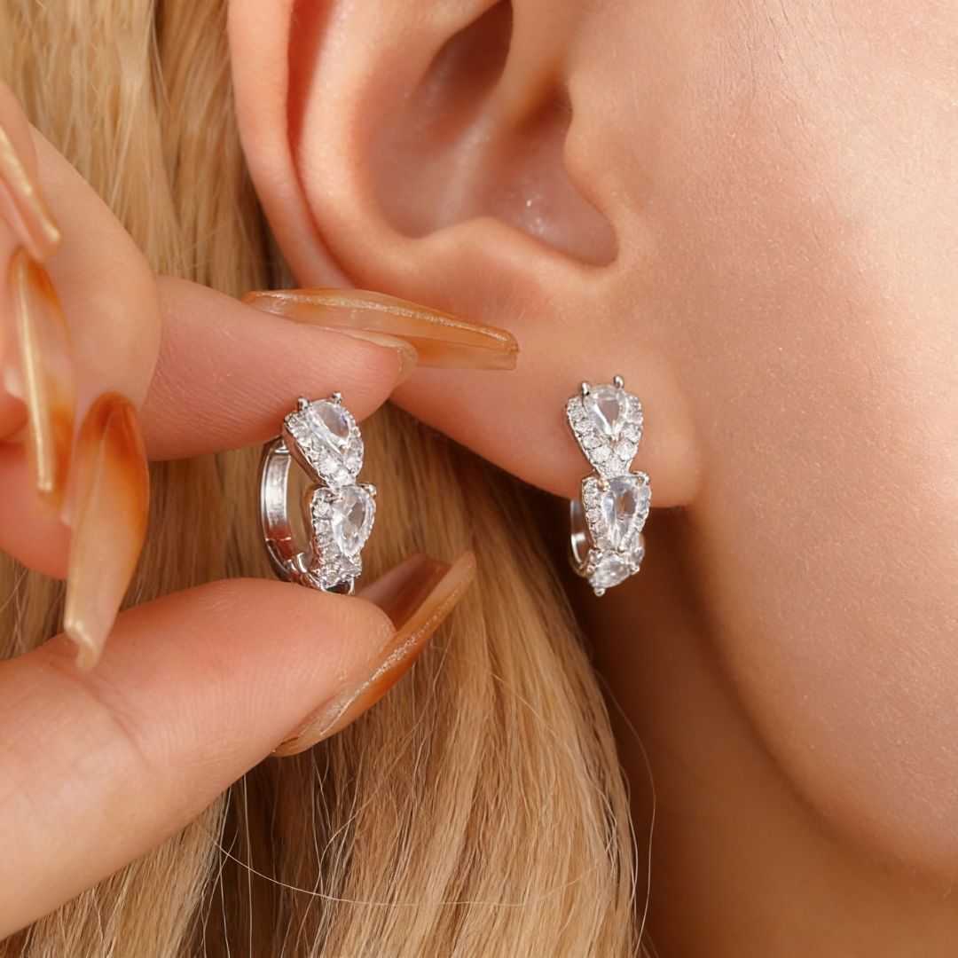 Starlight Cascade Hoops Earrings