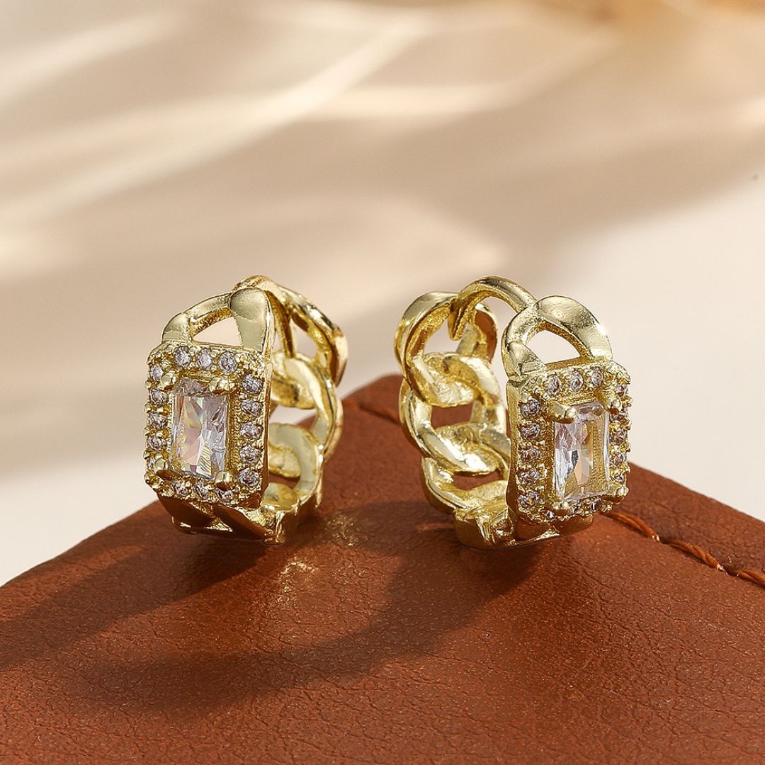 Precious Shine Hoops Earring