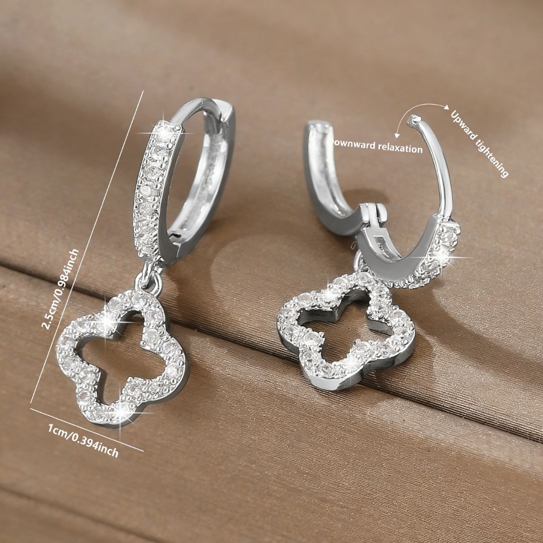 Radiant Twist Silver Earrings