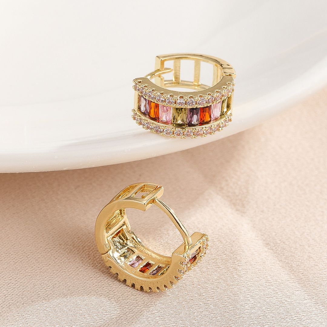 Starlight Spectrum Hoops Earring