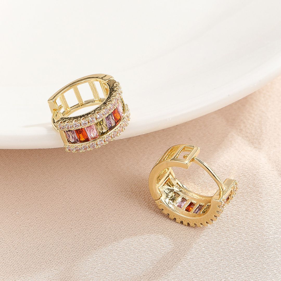 Starlight Spectrum Hoops Earring