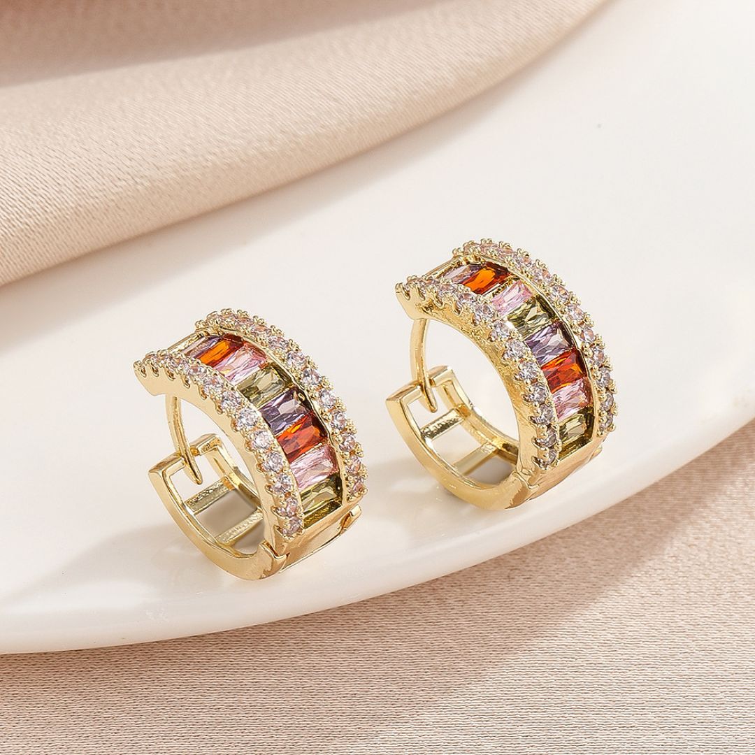 Starlight Spectrum Hoops Earring