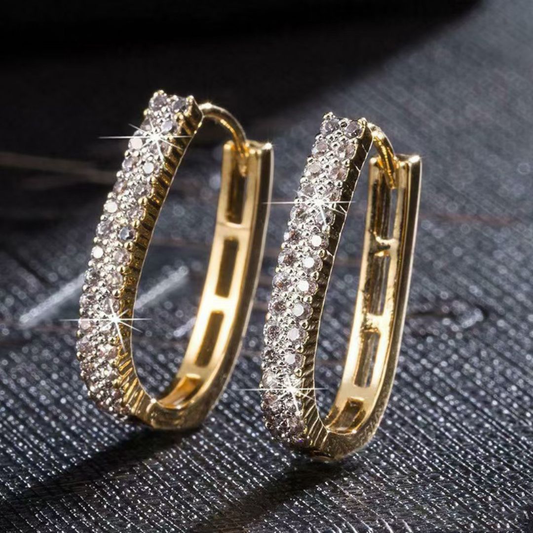 Shine Gold Hoops Earring