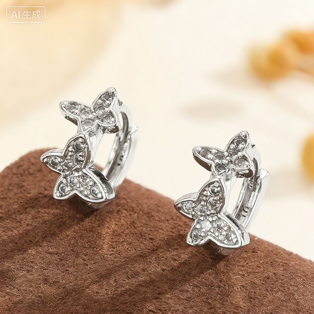 Butterfly Huggies Hoops Earring