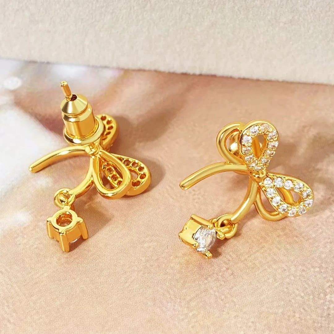 Darina Bow Stud Earrings