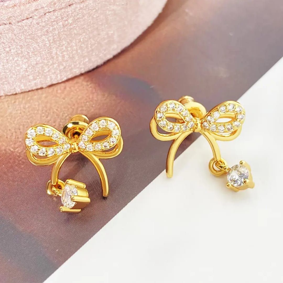 Darina Bow Stud Earrings