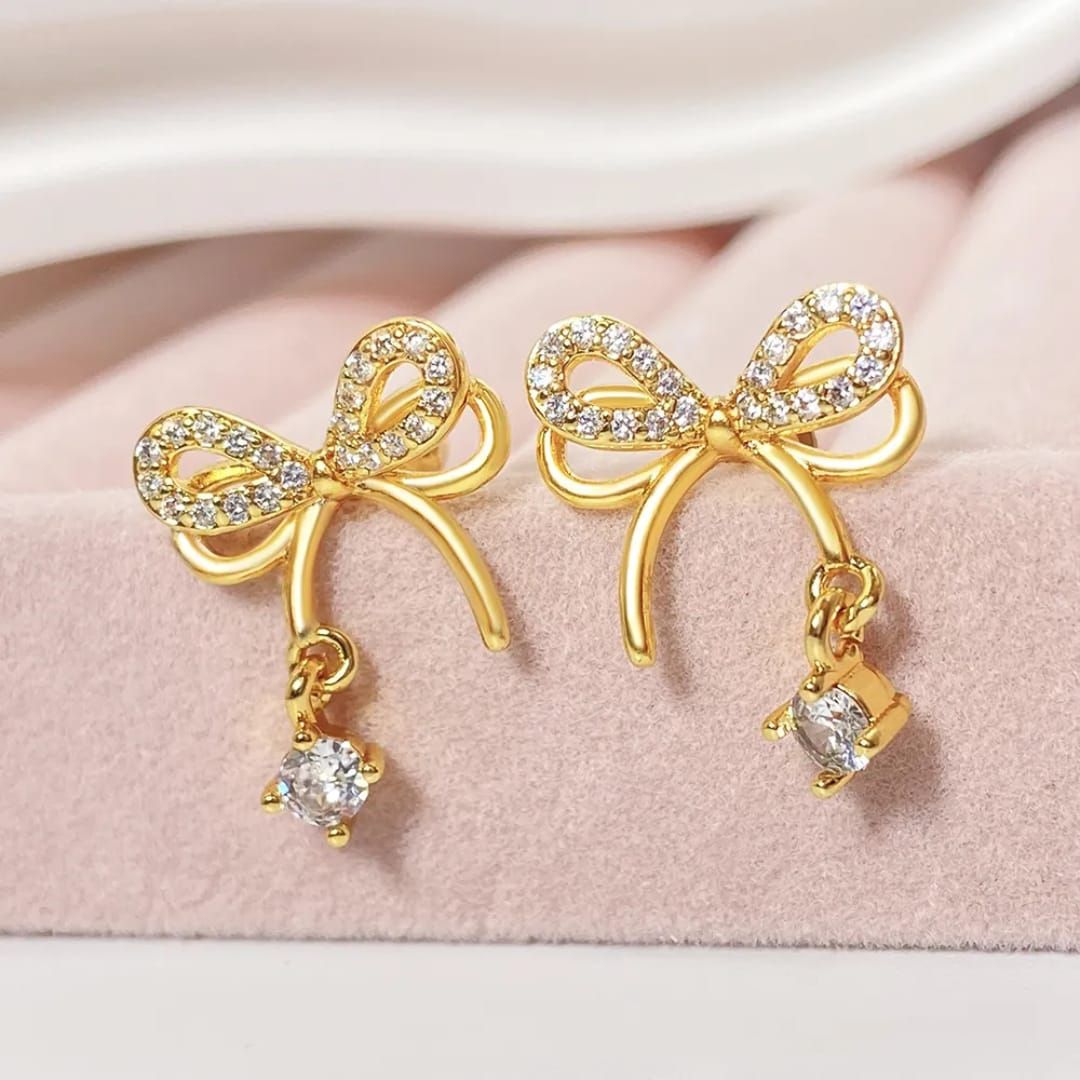 Darina Bow Stud Earrings