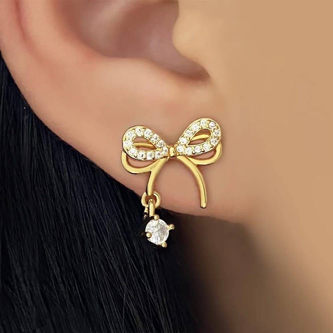 Darina Bow Stud Earrings